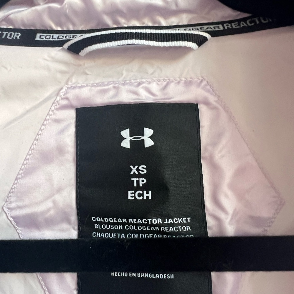 Under Armour Women's Cold Gear Reactor Light Purple Quilted Puffer Jacket NWT - Picture 13 of 16